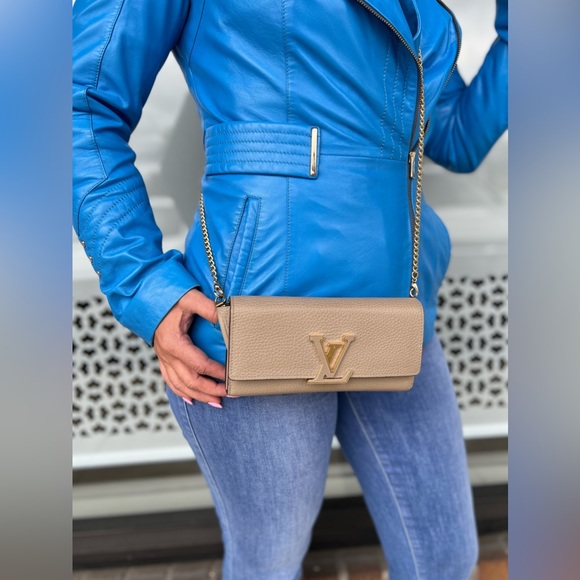 Louis Vuitton Taurillon Capucines Long Bifold Wallet on chain/crossbody bag 🔥 - Picture 15 of 16